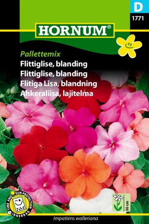 Flittiglise, blanding 'Pallettemix' (Impatiens walleriana)