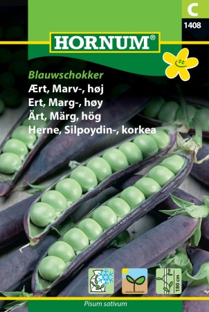 Ert, Marg-, høy 'Blauwschokker' (Pisum sativum)