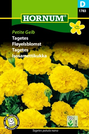 Fløyelsblomst 'Petite Gelb' (Tagetes patula nana)