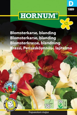 Blomkarse, blanding  (Tropaeolum majus)